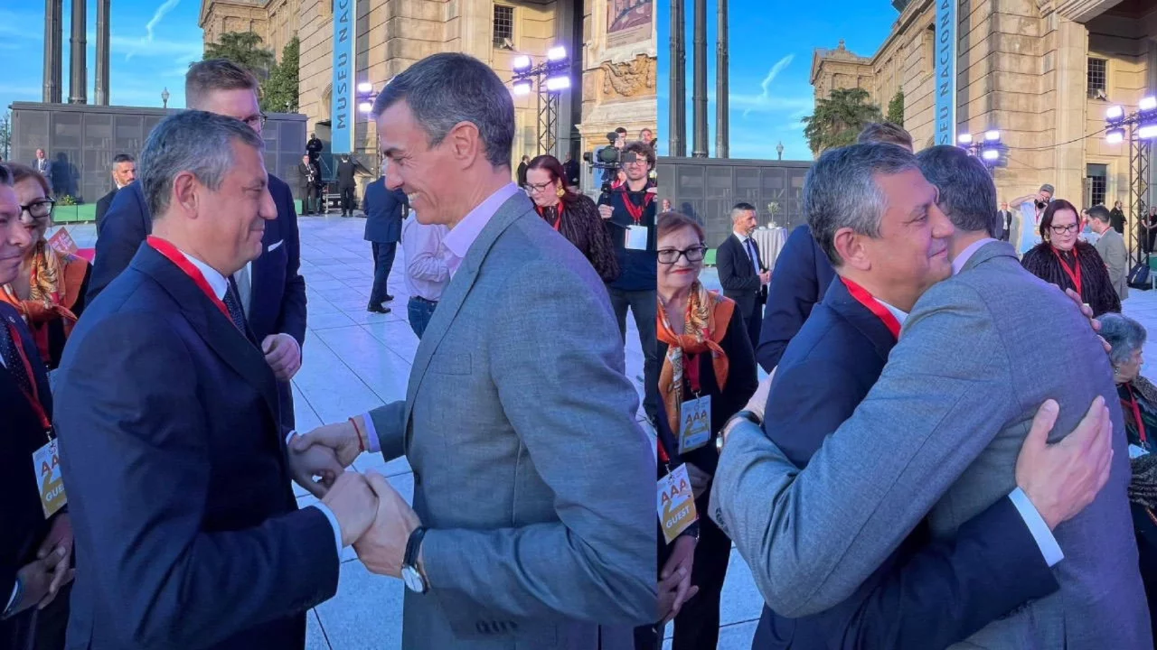 CHP Genel Başkanı Özgür Özel ile Sanchez bir araya geldi