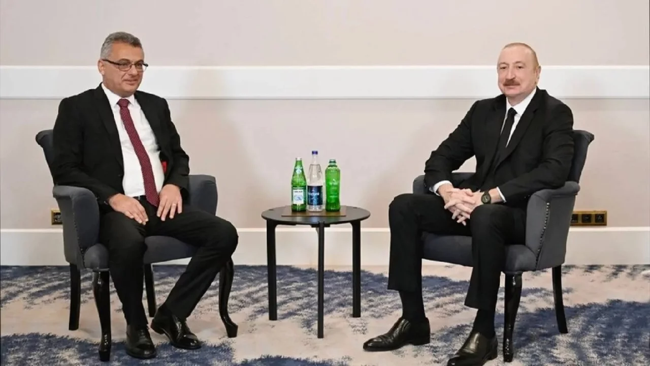 KKTC Cumhurbaşkanı Erhürman, Aliyev ile Antalya'da görüştü