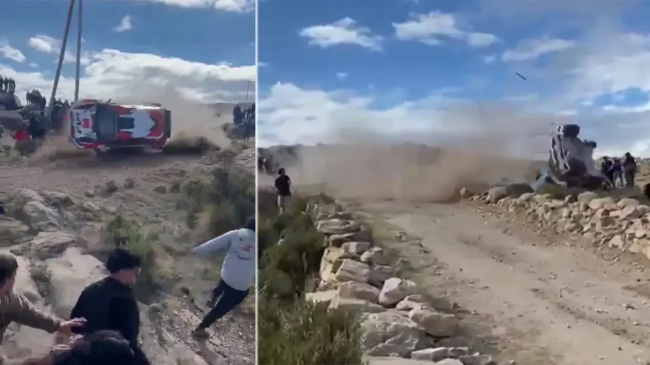 Ralli aracı seyircinin arasına daldı! Ölü ve yaralılar var...