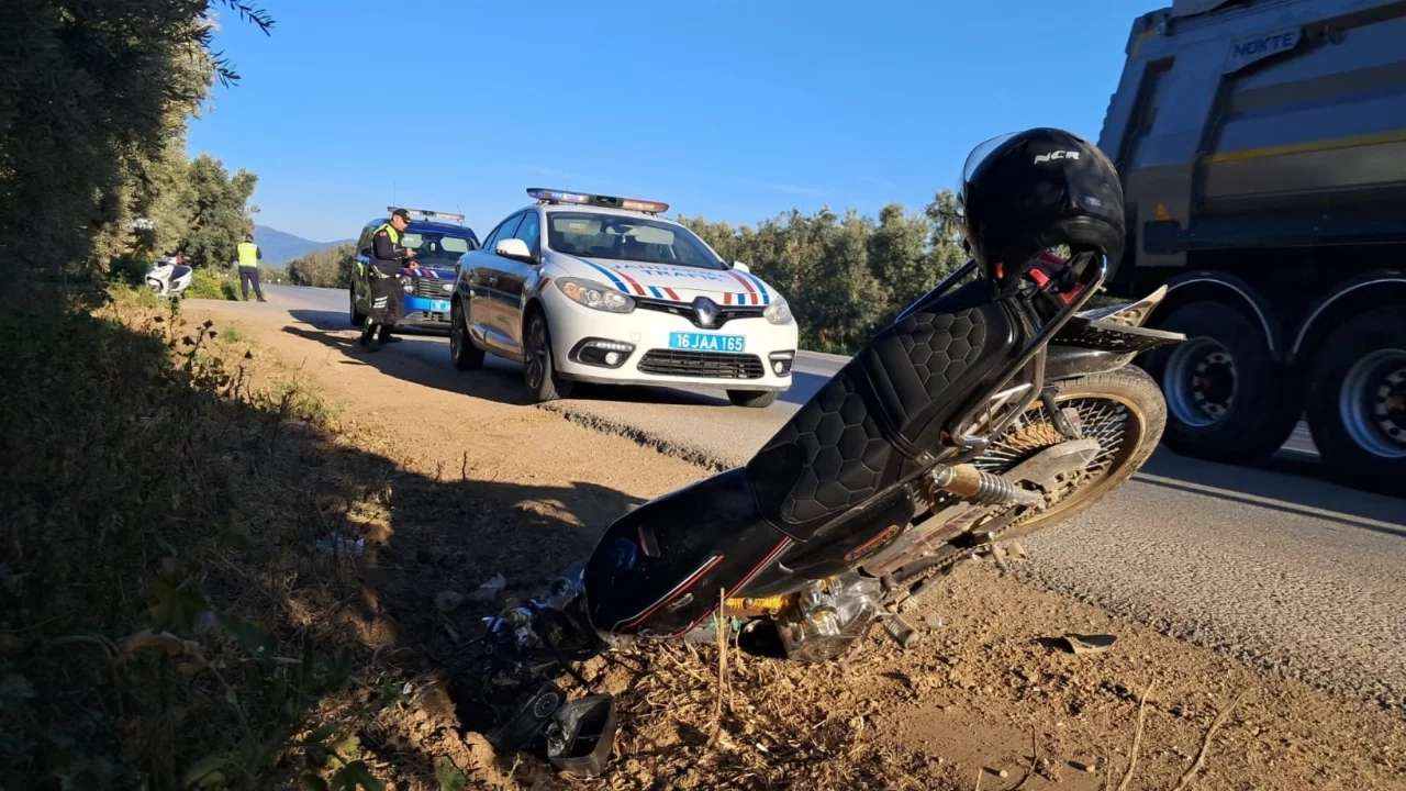 Bursa'da motosiklet kazası: 1 kişi yaralandı