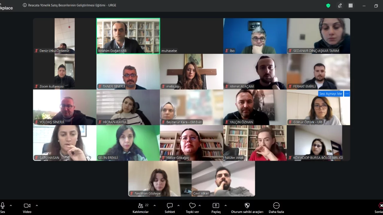UMSMİB yürütücülüğünde "Tarladan Çatala Sürdürülebilir İhracat" UR-GE Projesi eğitimi