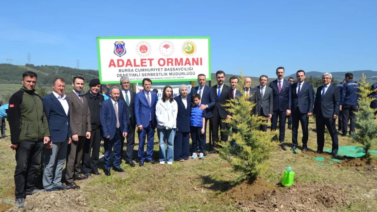 Şehit infaz ve koruma memuru Cengiz Yiğit anısına hatıra ormanı oluşturuldu