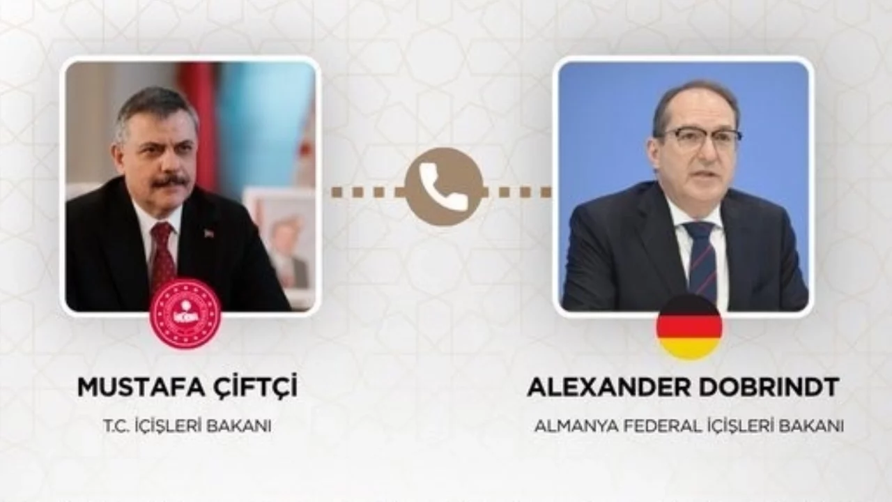 İçişleri Bakanı Çiftçi Alman mevkidaşı ile telefonda görüştü