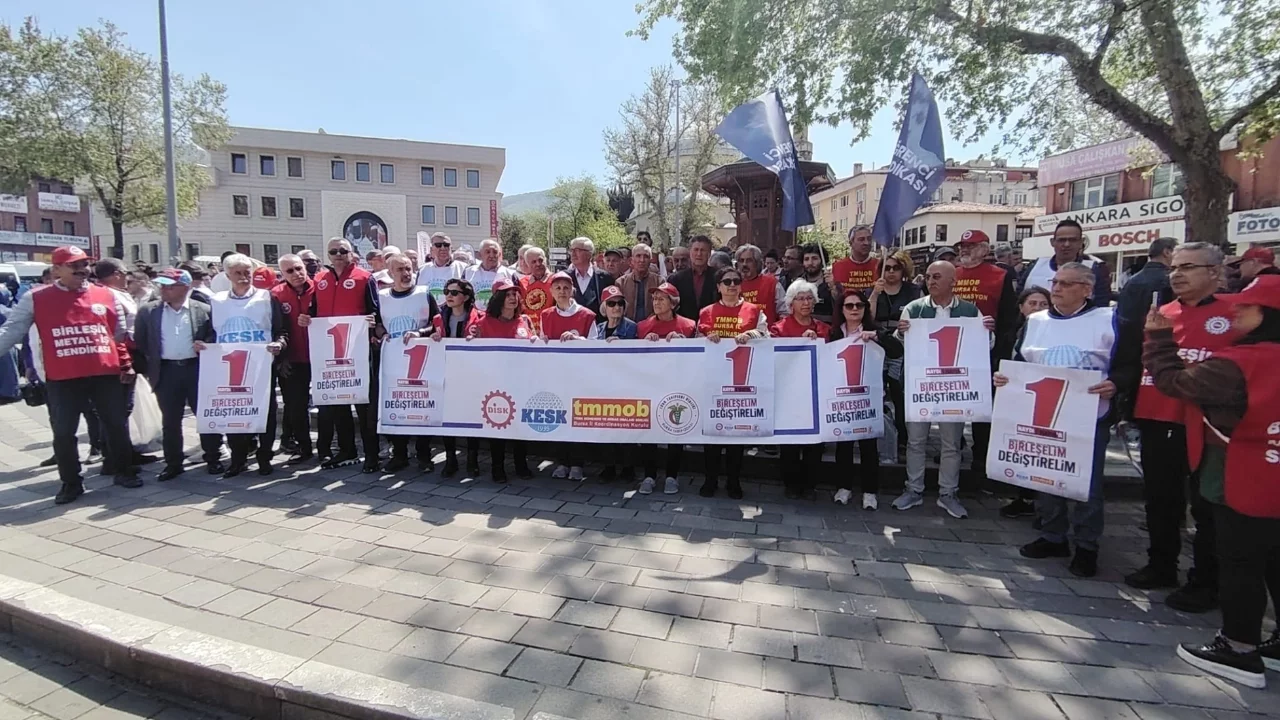 Bursa'da 1 Mayıs'a çağrı: "Birleşelim, değiştirelim!"