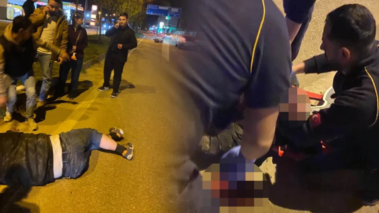 Bursa'da motosiklet kazasında sürücü ağır yaralandı