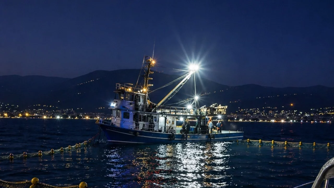 Bursa Gemlik Körfezi'nde sardalya avcılığı başladı
