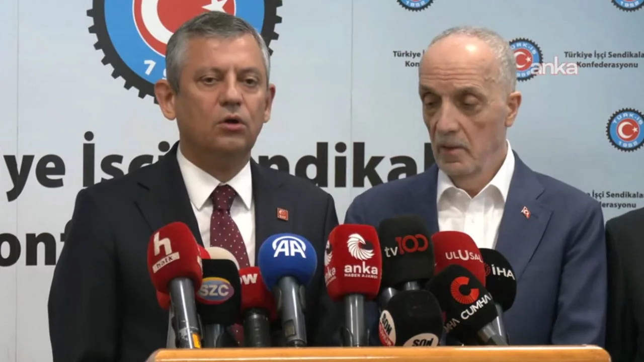 CHP Genel Başkanı Özgür Özel, Türk-İş Genel Başkanı Ergün Atalay'ı ziyaret etti