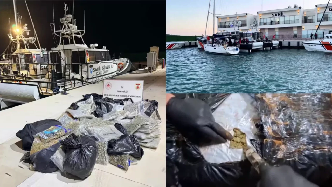 Balıkesir açıklarında tekneye operasyon: 158 kilogram uyuşturucu ele geçirildi