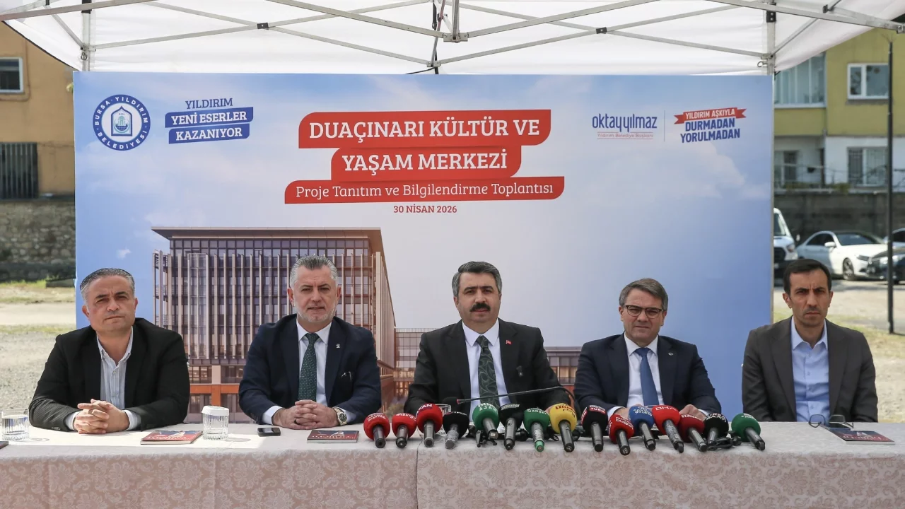 Bursa Yıldırım'da yapılacak "Duaçınarı Kültür ve Yaşam Merkezi" projesi tanıtıldı