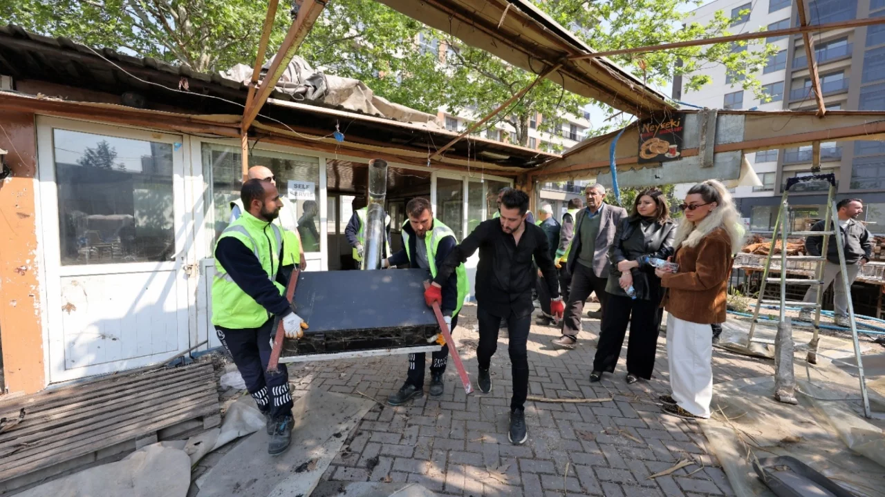 Bursa'da 1050 Konutlar'daki yeşil alan işgalden kurtarıldı