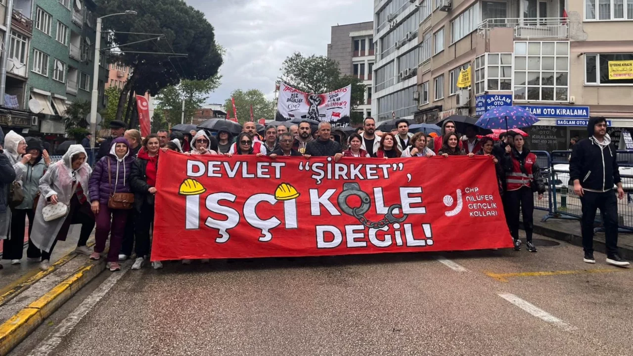 Bursa'da 1 Mayıs yürüyüşü