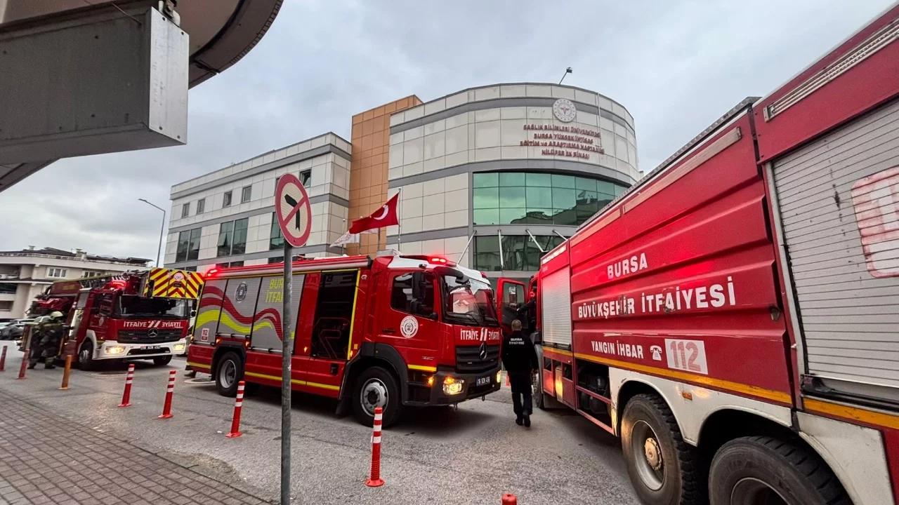 Bursa'da hastanede yangın paniği!