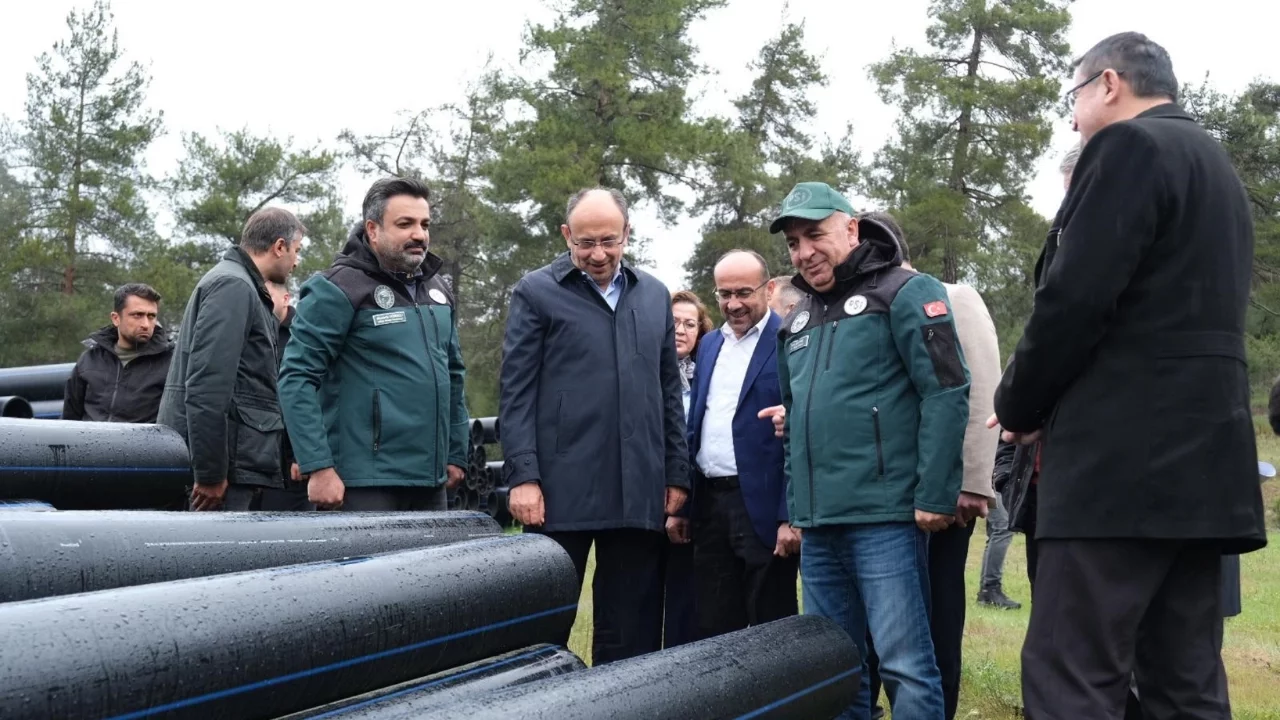 Orhaneli'de 13 bin 500 dekarlık alana modern sulama yatırımı