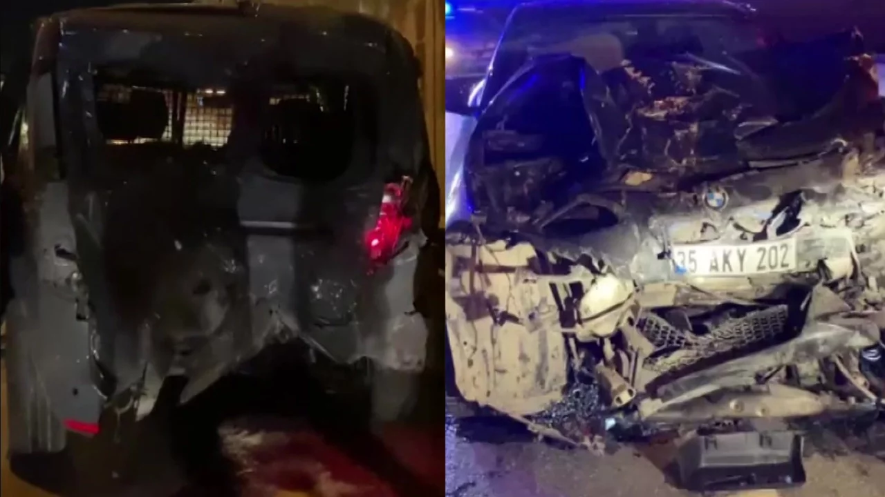 Kocaeli'de 4 araçlı zincirleme kaza: Yaralılar var