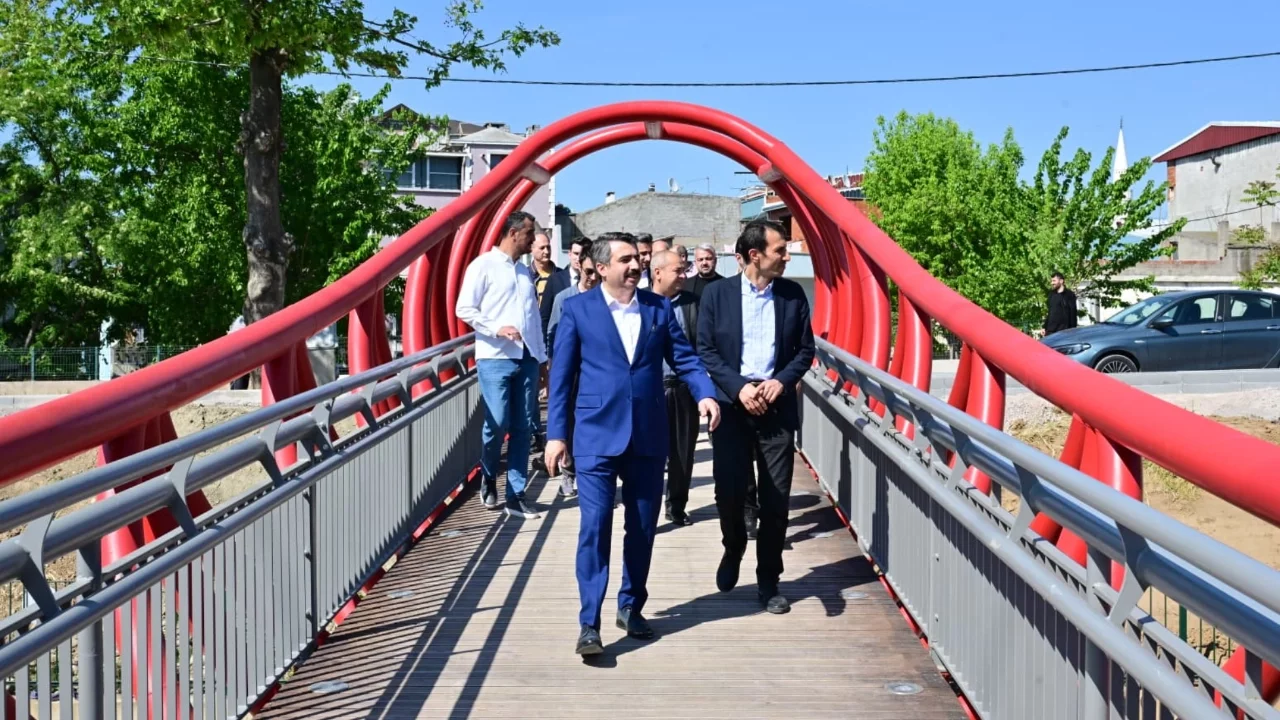 Yıldırım Deliçay Dere yatağı modern yaşam alanına dönüştü