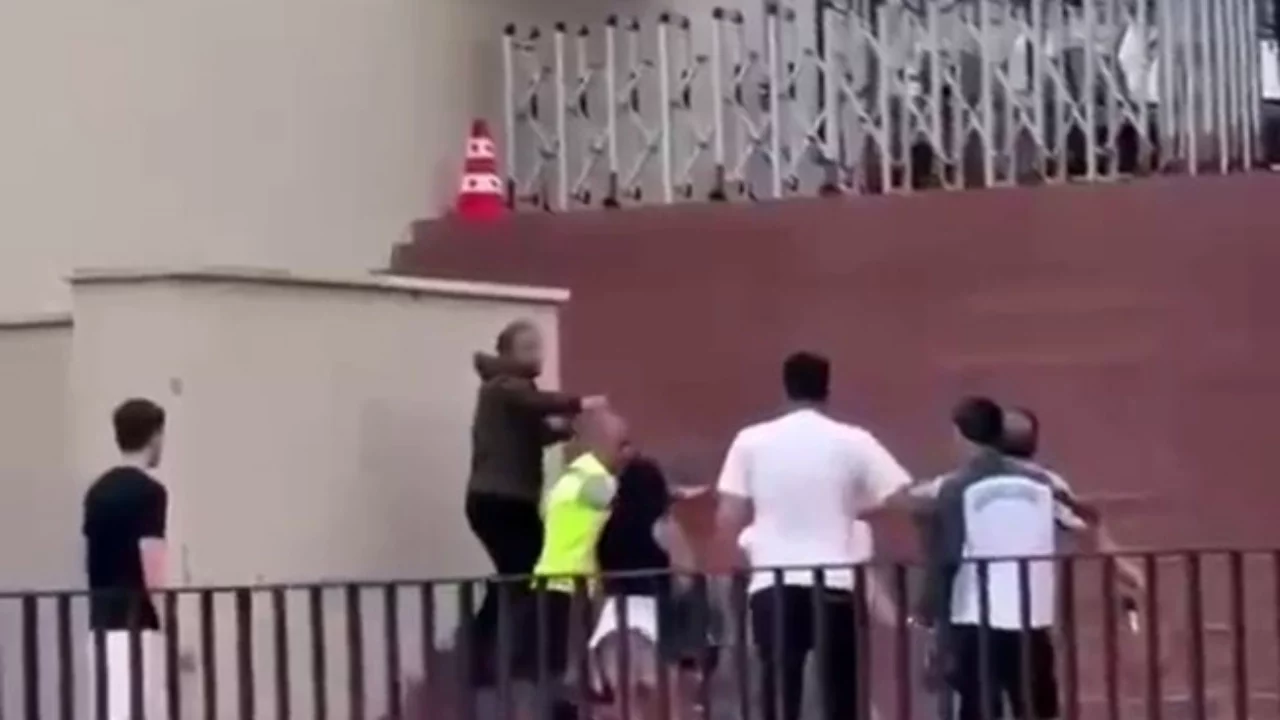 Torreira'ya saldırının ardından yaşanan kargaşa kamerada