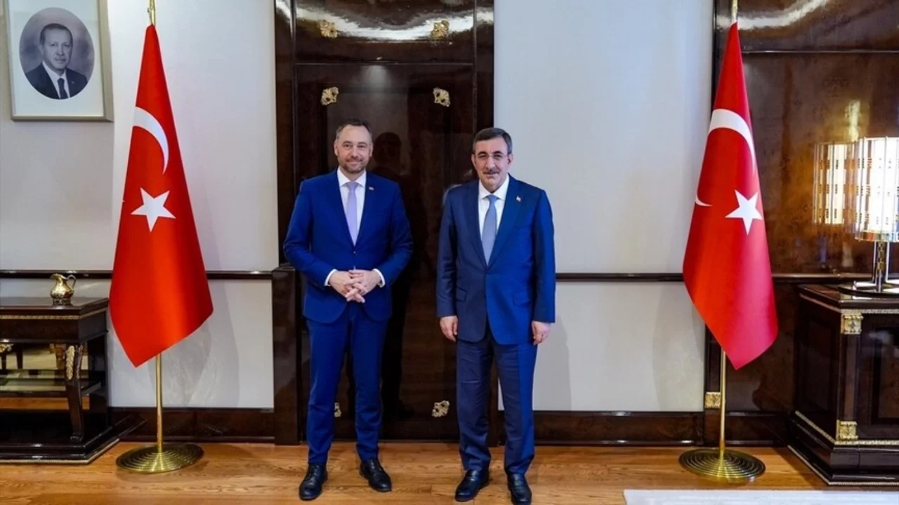 Cumhurbaşkanı Yardımcısı Yılmaz, Belçika Başbakan Yardımcısı ile bir araya geldi