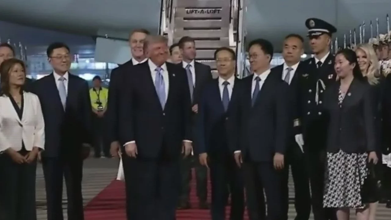 Trump 8,5 yıl aradan sonra Çin'de