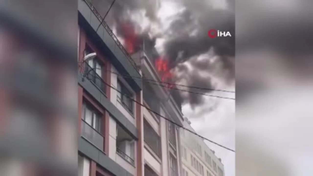 İstanbul'da yangın paniği