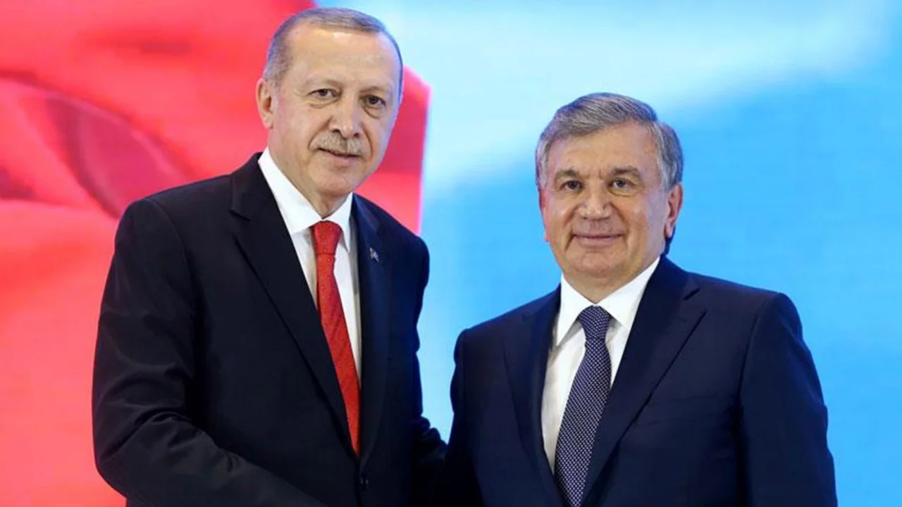 Cumhurbaşkanı Erdoğan, Özbekistan Cumhurbaşkanı Şevket Mirziyoyev ile görüştü