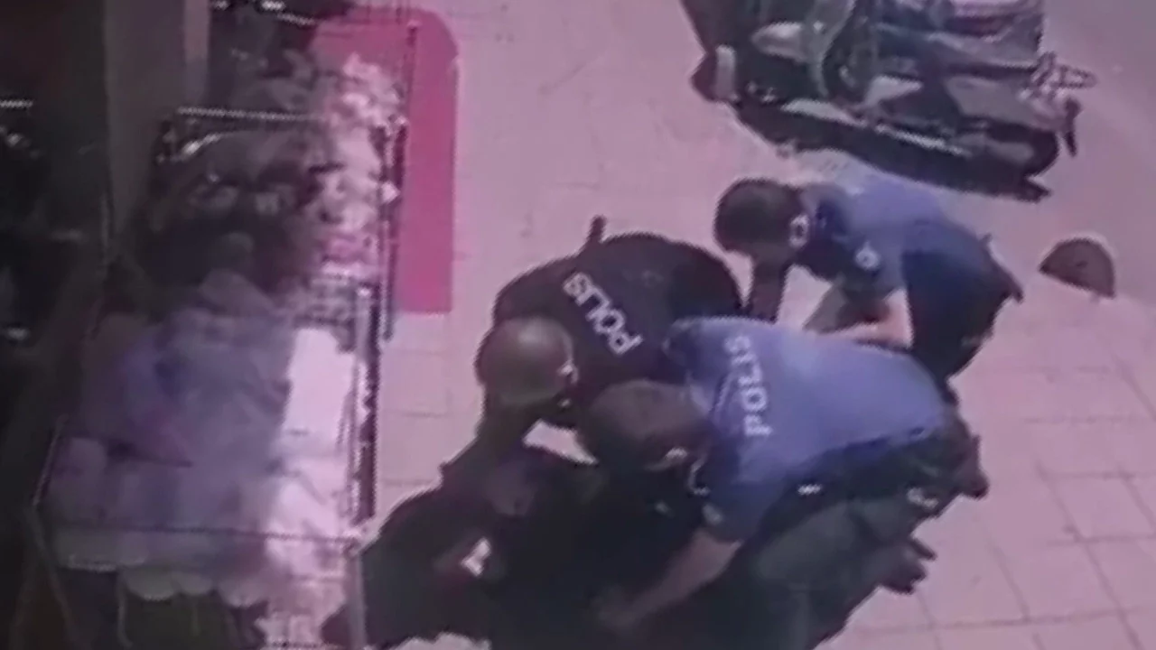 2 polisi şehit eden saldırganın yakalanma anı kamerada
