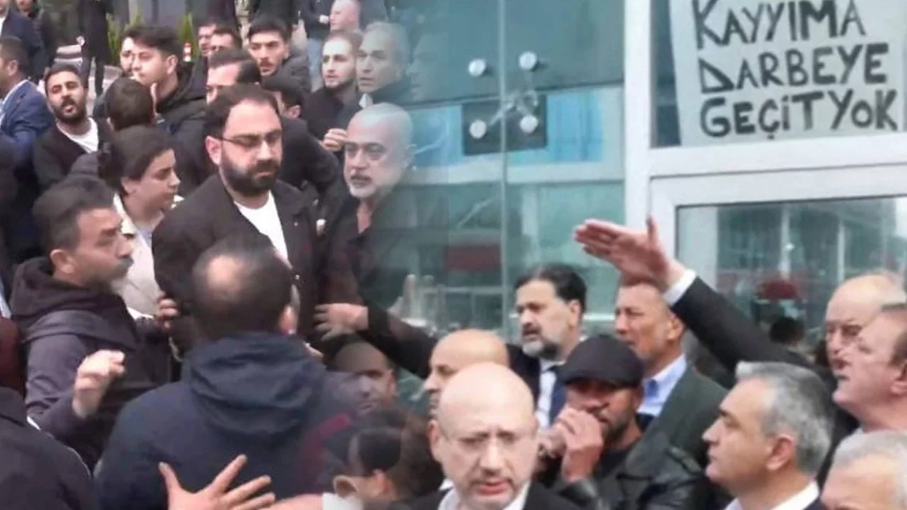 CHP Genel Merkezi önünde 'tahliye' gerginliği... Arbede çıktı: Kılıçdaroğlu'na yakın vekiller kap...