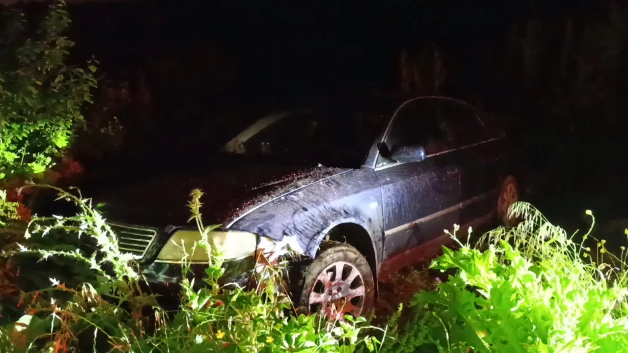 Bursa otomobil tarlaya uçtu, sürücü kayıplara karıştı