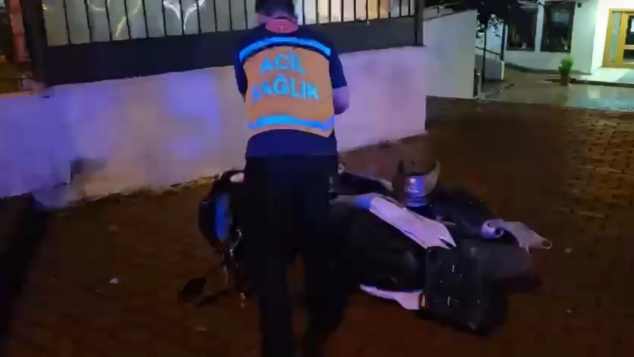 Bursa'da merdivenlerden uçan motosiklet sürücüsü yaralandı