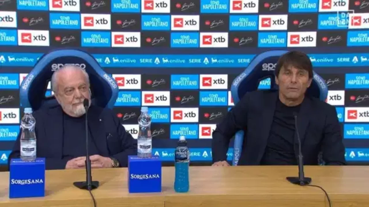 Antonio Conte basın toplantısında başkanla tartıştı