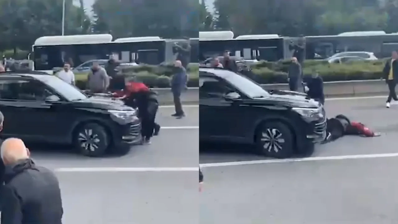 CHP Genel Merkezi önünde kalabalığın arasına dalan aracın plakası başka araca kayıtlı çıktı