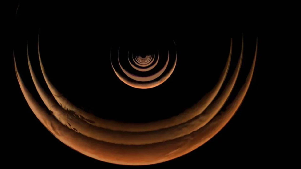 Psyche uzay aracı Mars'ı "hilal" şeklinde görüntüledi