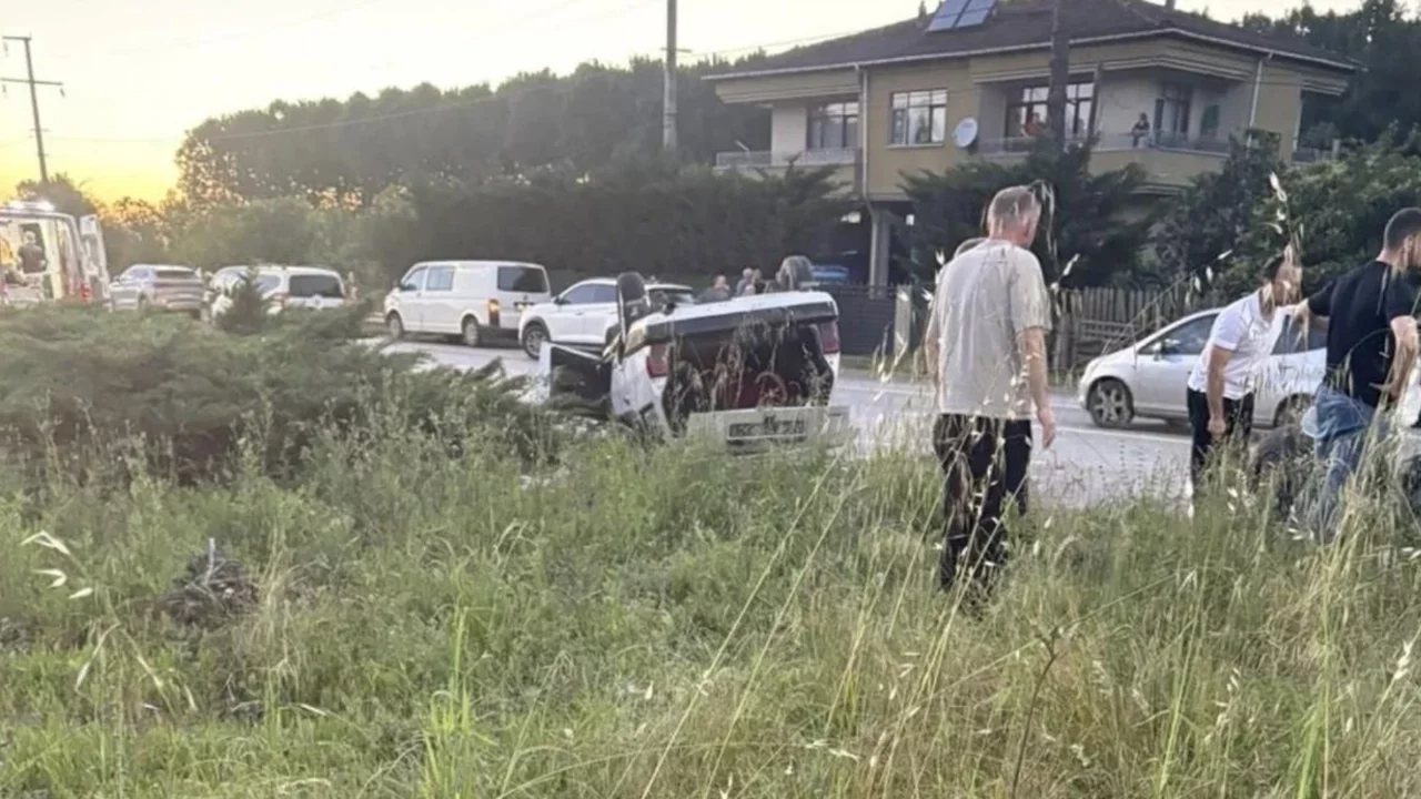 Otomobil takla attı: Çok sayıda yaralı var