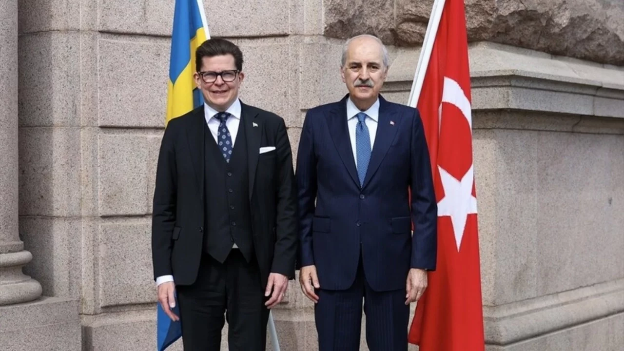 Meclis Başkanı Kurtulmuş, Stockholm'de İsveç Parlamentosu Başkanı Norlen ile görüştü