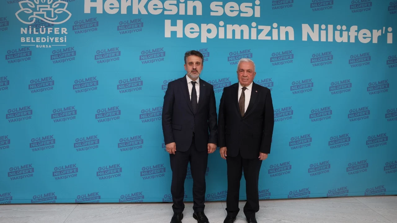 Nilüfer Belediye Başkanı Şadi Özdemir, Şahin Biba'yı ağırladı