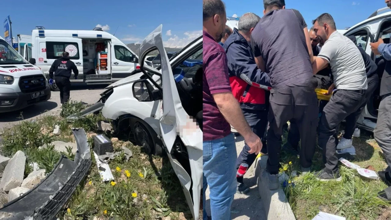 Van'da otomobiller çarpıştı: 4 kişi hayatını kaybetti