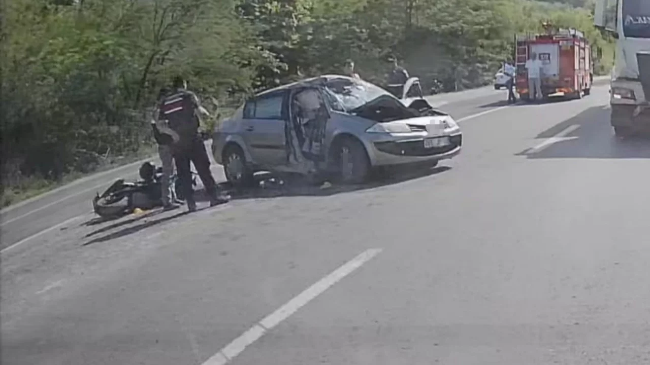 Zonguldak'ta otomobille çarpışan motosikletin sürücüsü öldü