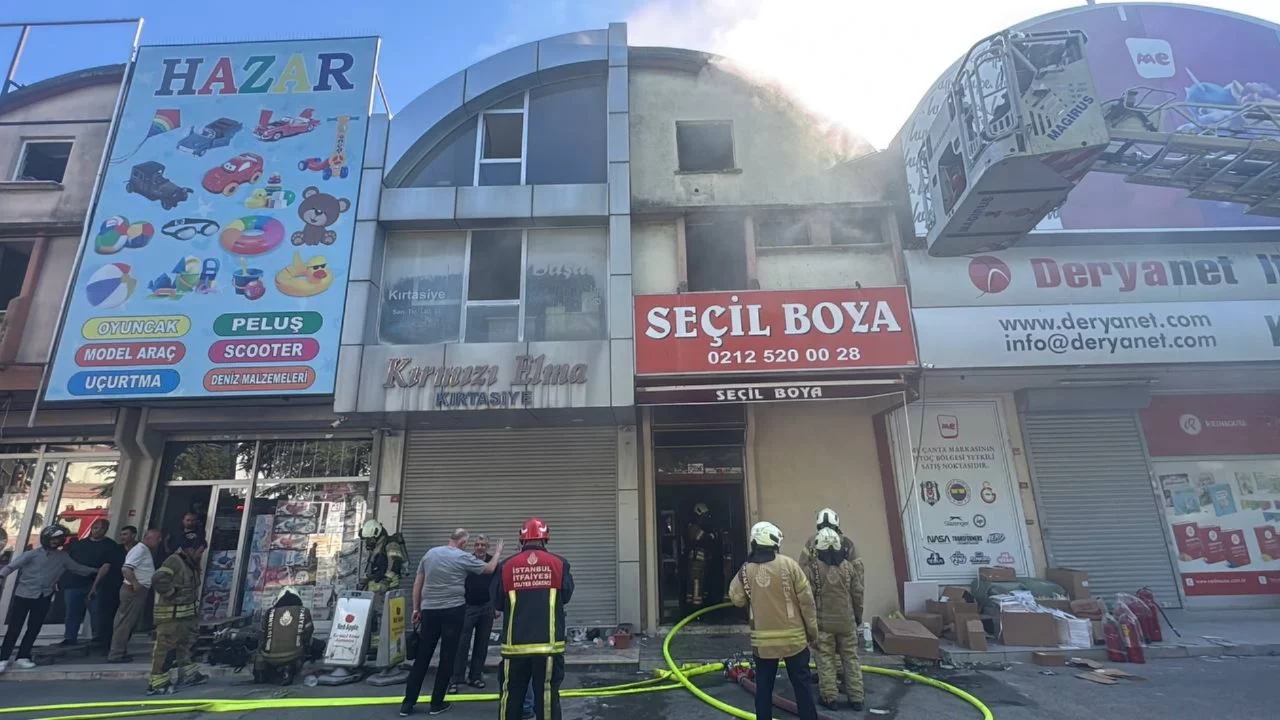 İstanbul'da iş yerinde çıkan yangın söndürüldü