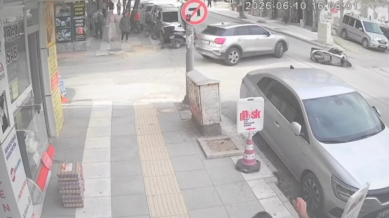 Kontrolsüzce yola çıkan araç kazaya neden oldu