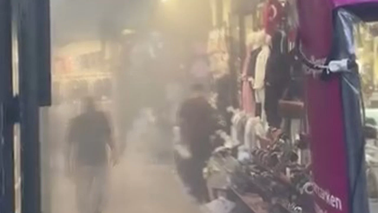 Kapalıçarşı'da trafo yangını!