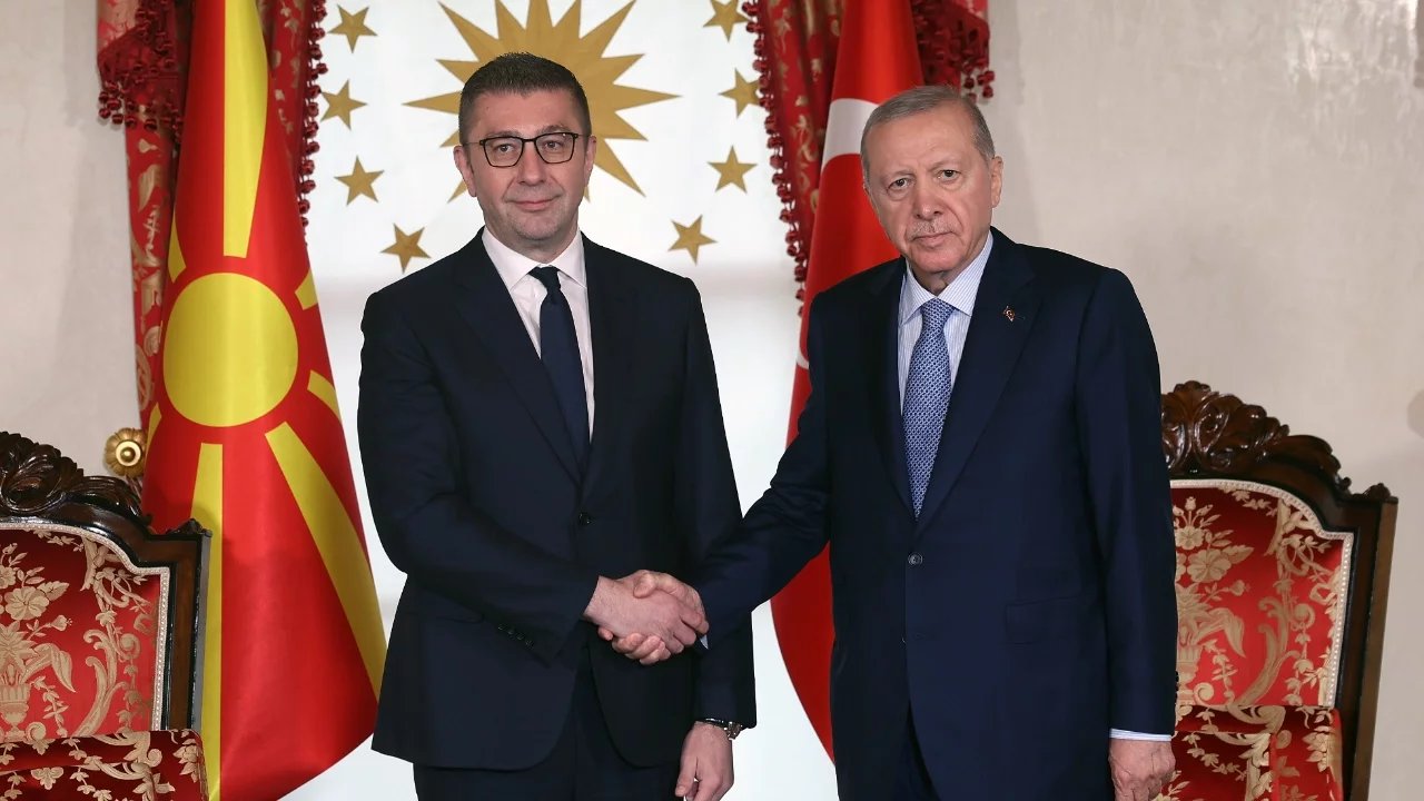Cumhurbaşkanı Erdoğan, Kuzey Makedonya Başbakanını kabul etti