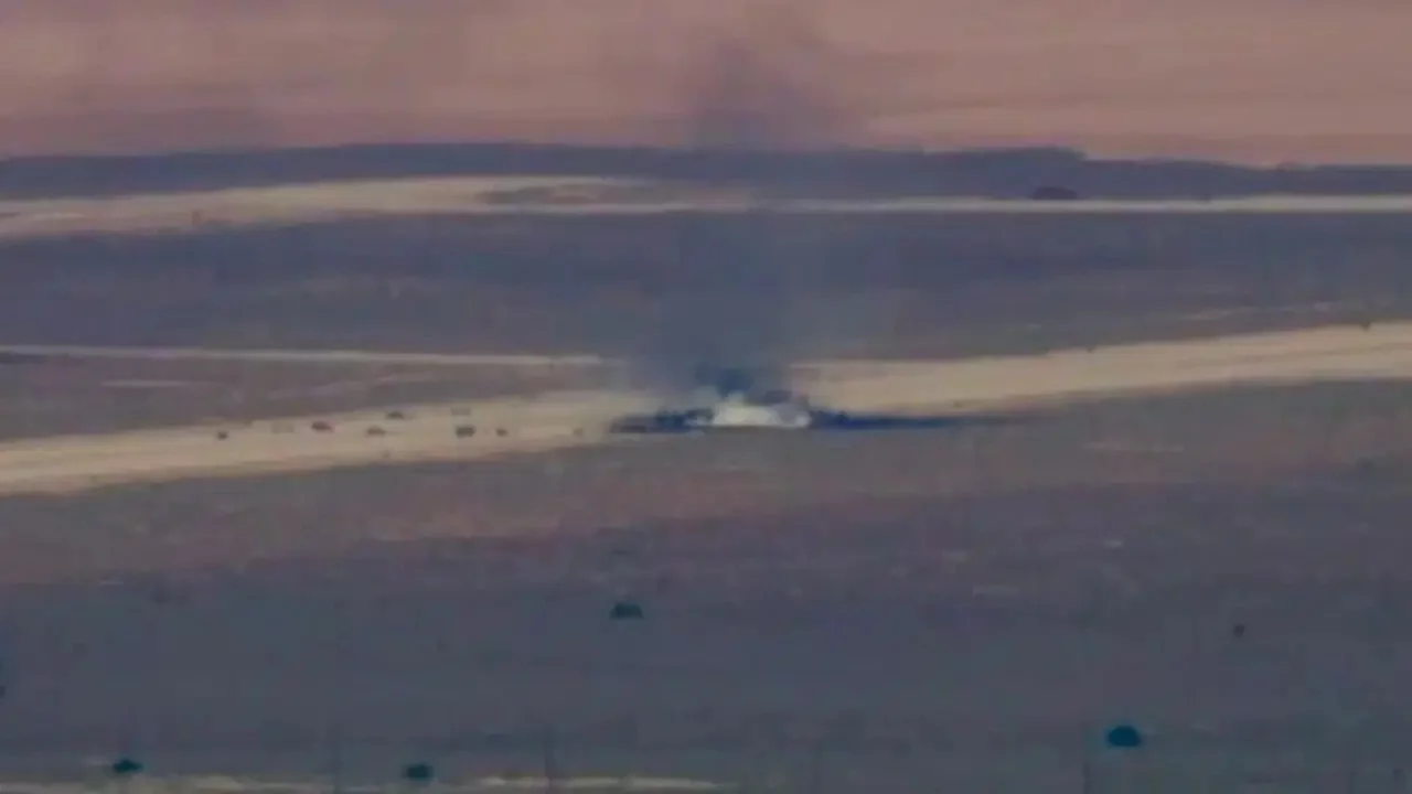 ABD'ye ait bombardıman uçağı düştü