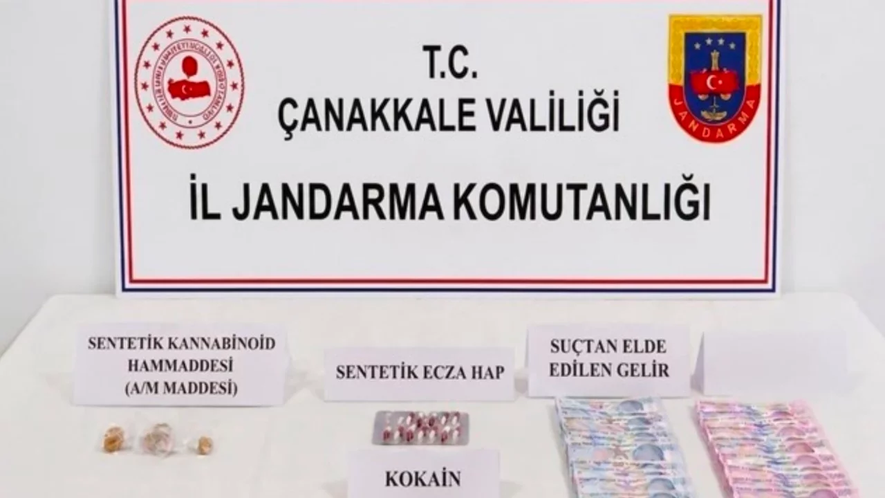 Çanakkale'de uyuşturucu operasyonu: 3 tutuklama