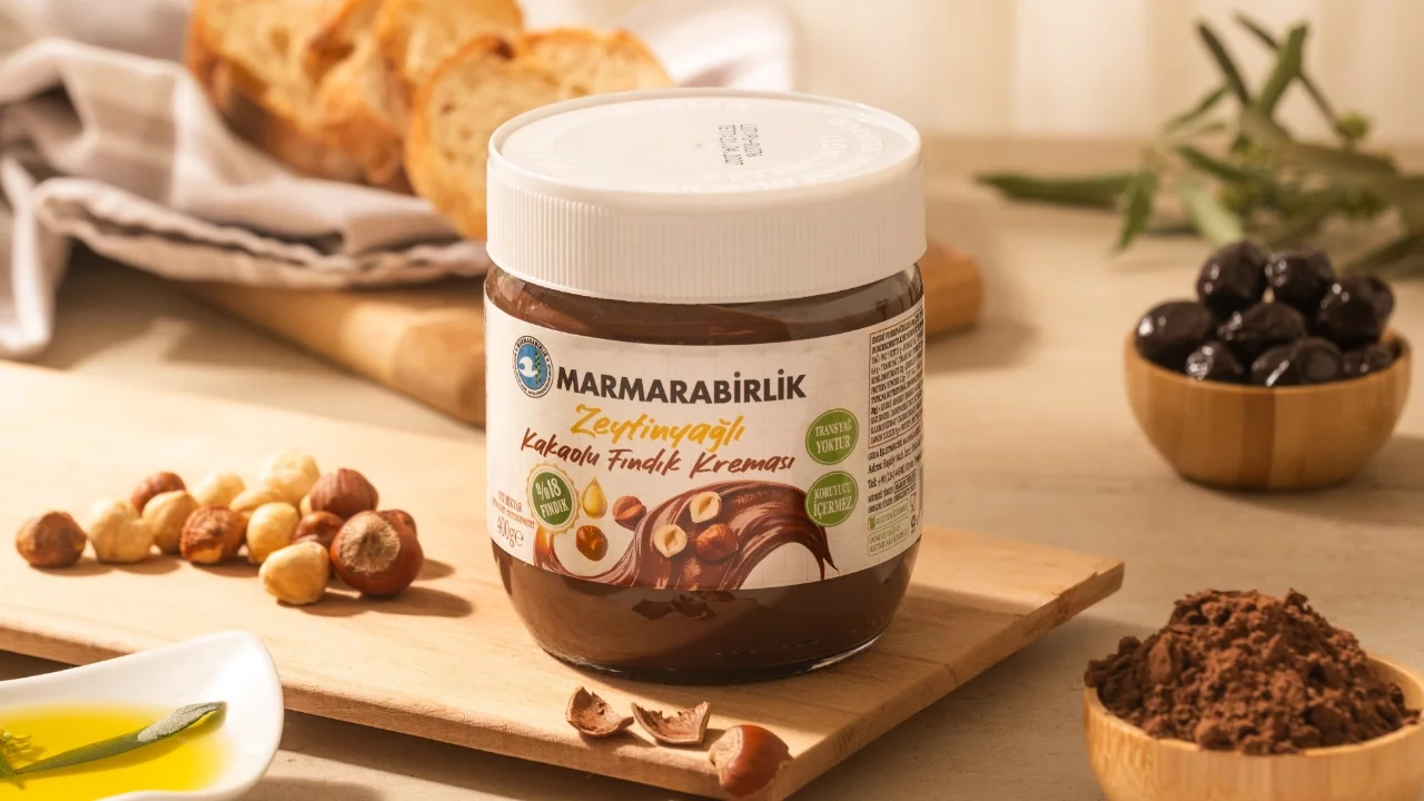 Marmarabirlik'in zeytinyağlı kakaolu fındık kreması raflarda