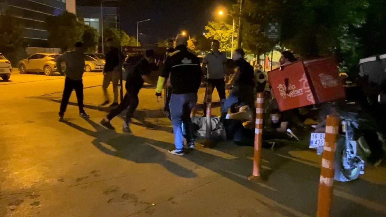 Bursa'da işverenler ile motokuryeler arasında kavga! 5 yaralı, 10 gözaltı