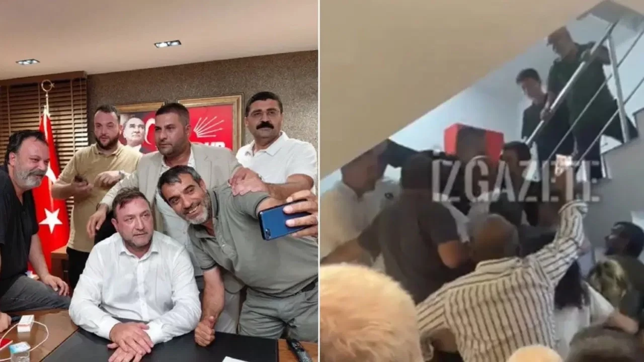 Mutlak Butlan yönetimi tarafından CHP İzmir'e atanan il başkanı, koltuğa oturdu: Bina girişinde arbede yaşandı