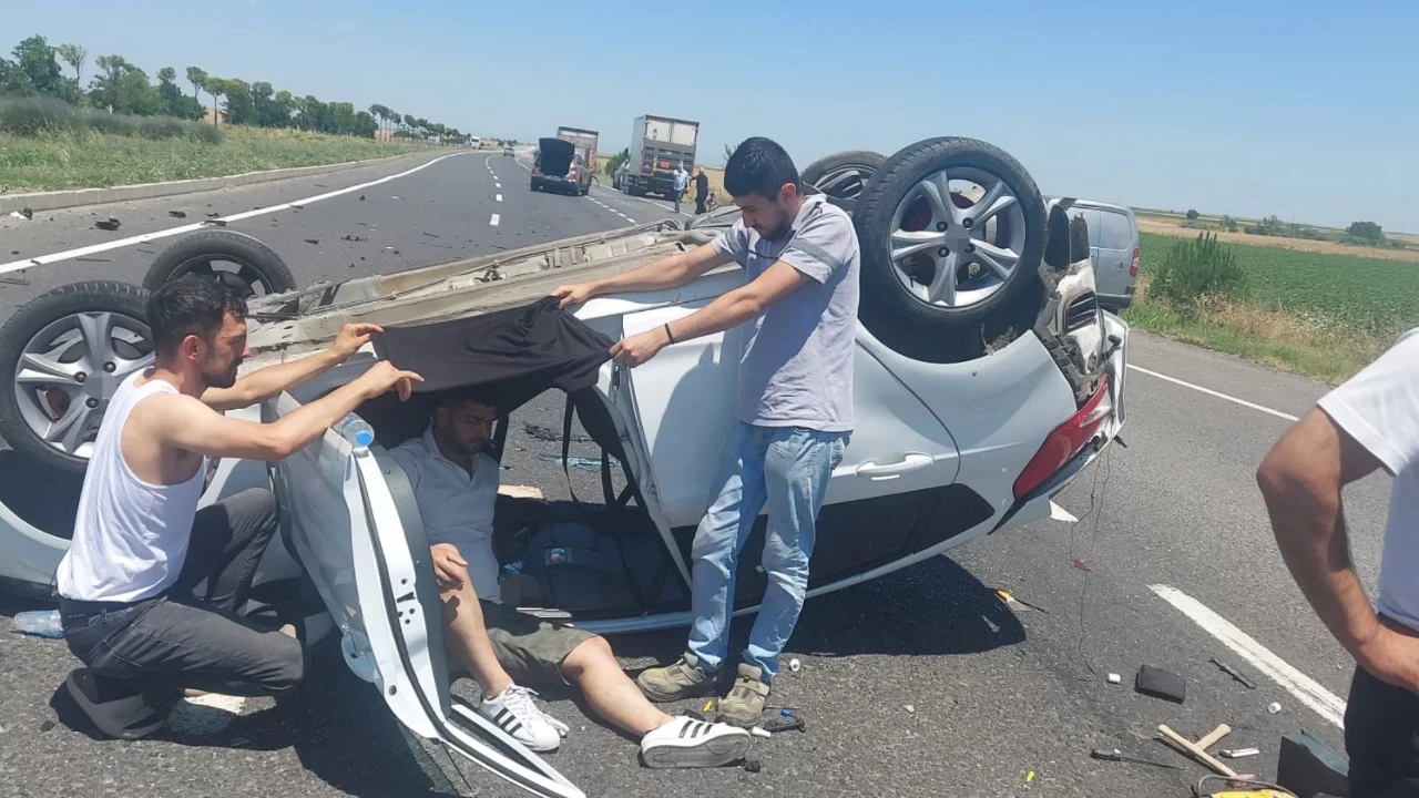 Tekirdağ'da trafik kazası: Yaralılar var