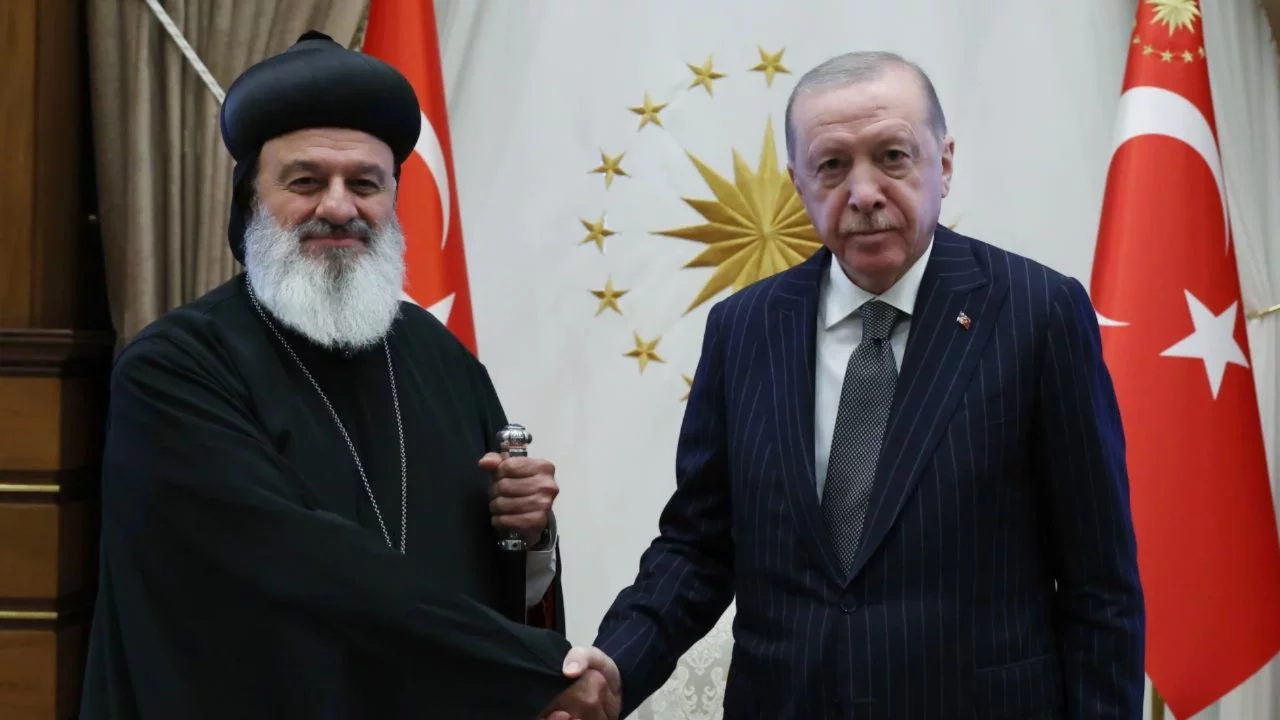 Cumhurbaşkanı Erdoğan, Süryani Ortodoks Kilisesi Patriği'ni kabul etti