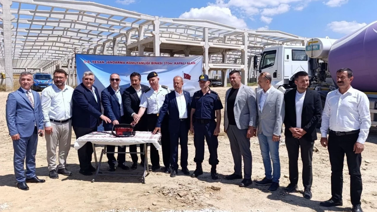Yenişehir'de Jandarma Hizmet Binası'nın temel atma töreni gerçekleştirildi