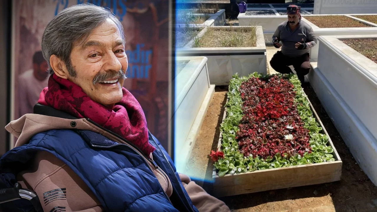 Yeşilçam'ın usta sanatçısı Kadir İnanır'ın kabri çiçeklerle donatıldı