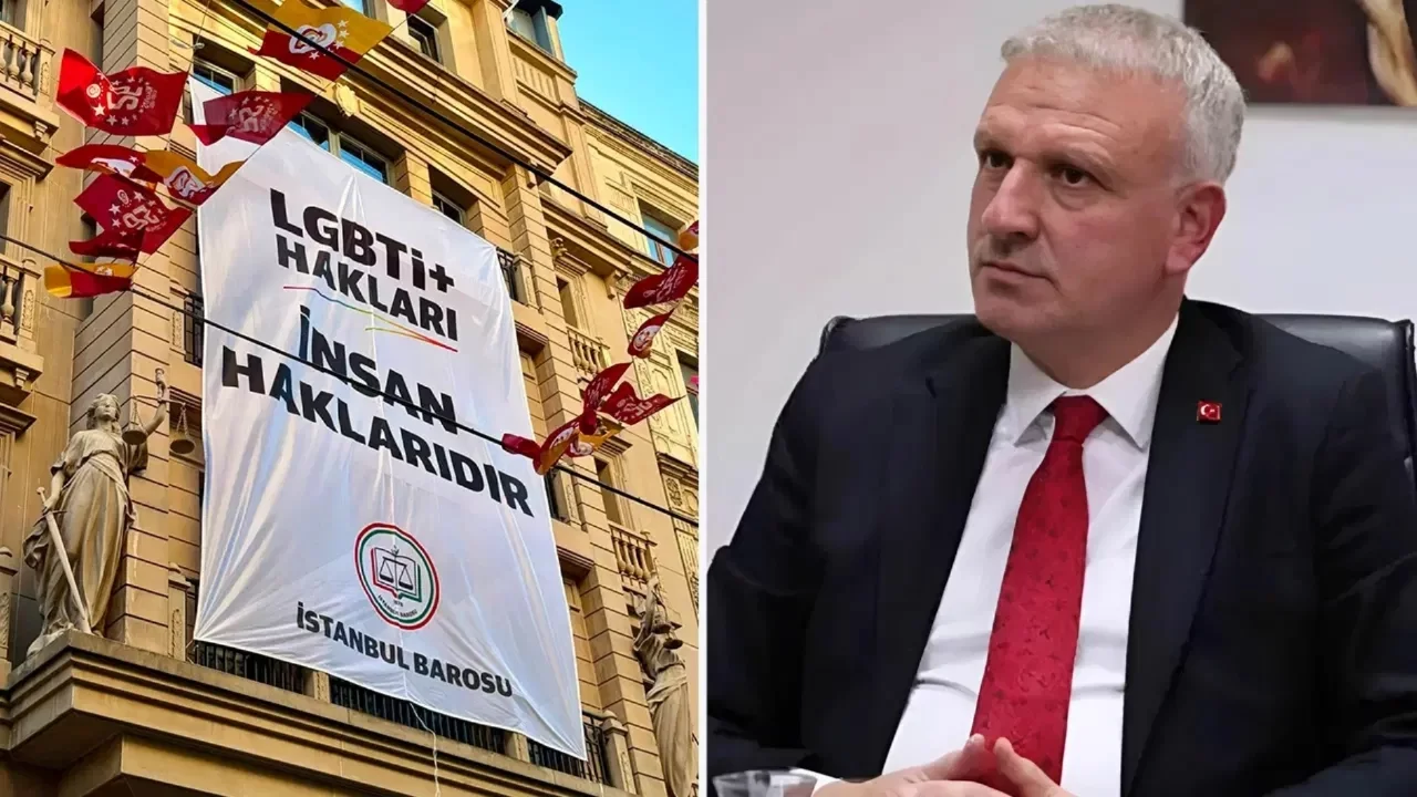 Başdanışman Oktay Saral'dan İstanbul Barosu'nun LGBTİ+ pankartına tepki: 'Yasal düzenleme şart'